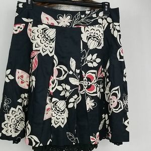 Ann Taylor cotton midi Pleated skirt